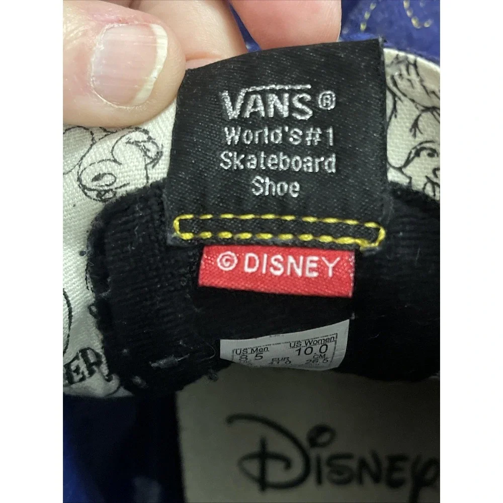 Women Size 10‎  Men Sz 8.5 VANS Disney x Sk8- High Sorcerer's Apprentice Purple